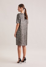 Pailletten Halbarmkleid in A- Linie in Grün |  Seidensticker Onlineshop