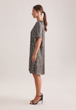 Pailletten Halbarmkleid in A- Linie in Grün |  Seidensticker Onlineshop