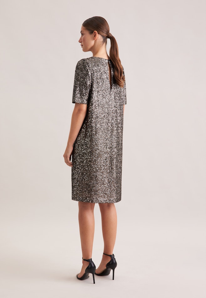Pailletten Halbarmkleid in A- Linie in Gold | Seidensticker Onlineshop