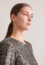 Pailletten Halbarmkleid in A- Linie in Gold |  Seidensticker Onlineshop