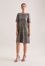 Pailletten Halbarmkleid in A- Linie in Gold |  Seidensticker Onlineshop