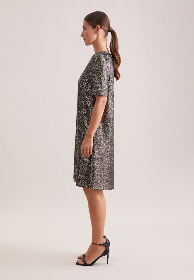 Pailletten Halbarmkleid in A- Linie in Gold |  Seidensticker Onlineshop