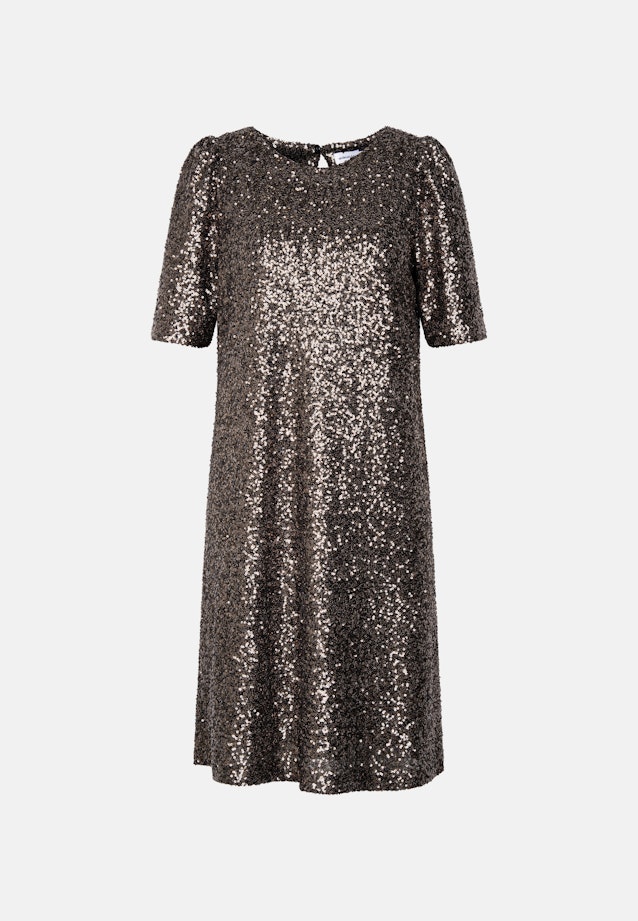 Pailletten Halbarmkleid in A- Linie in Gold |  Seidensticker Onlineshop