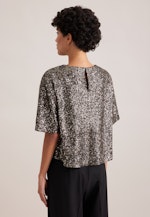 Oversized Shirtbluse aus Paillette in Gold |  Seidensticker Onlineshop