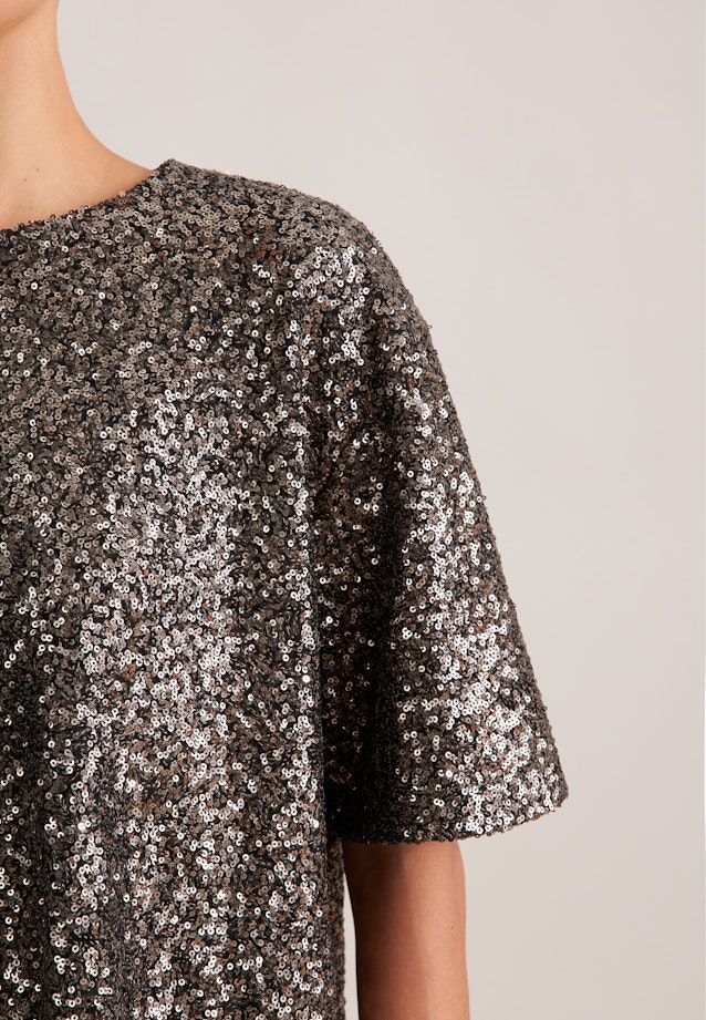 Oversized Shirtbluse aus Paillette in Gold |  Seidensticker Onlineshop
