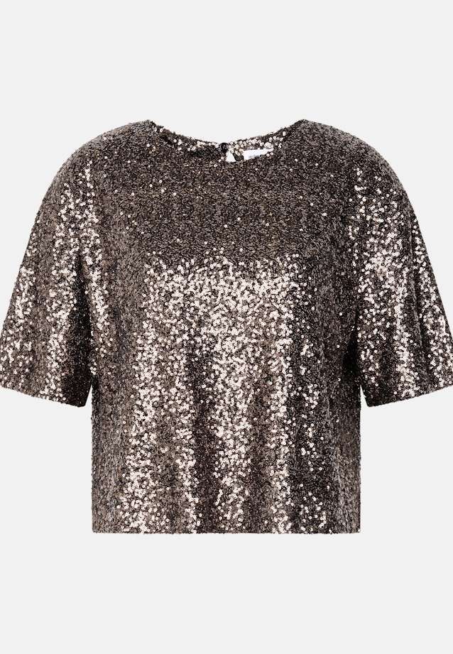 Oversized Shirtbluse aus Paillette in Gold |  Seidensticker Onlineshop
