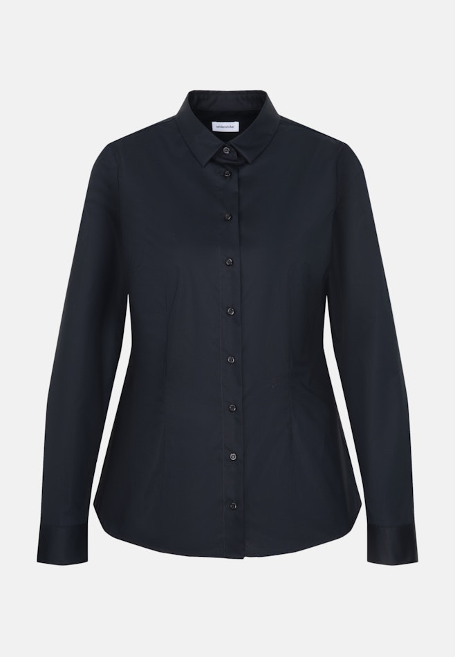 Hemdbluse Uni in Schwarz | Seidensticker Onlineshop