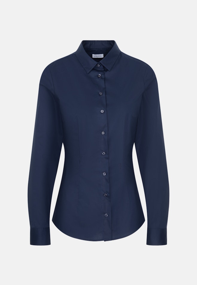 Hemdbluse Uni in Dunkelblau | Seidensticker Onlineshop
