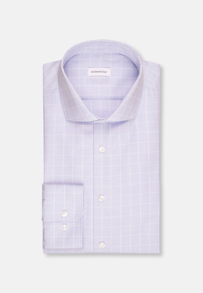 Shaped Chemise d'affaires carreaux dans Bleu Clair | Boutique en ligne Seidensticker