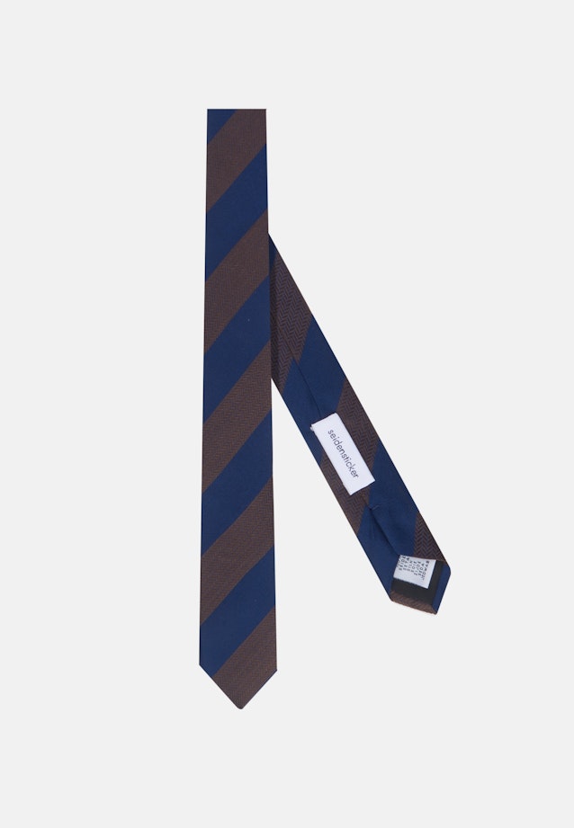 Schmal (5cm) Krawatte Streifen in Braun |  Seidensticker Onlineshop