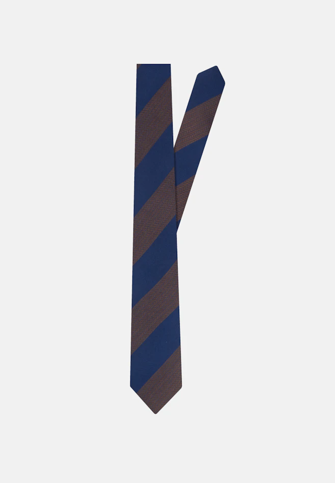 Schmal (5cm) Krawatte Streifen in Braun | Seidensticker Onlineshop