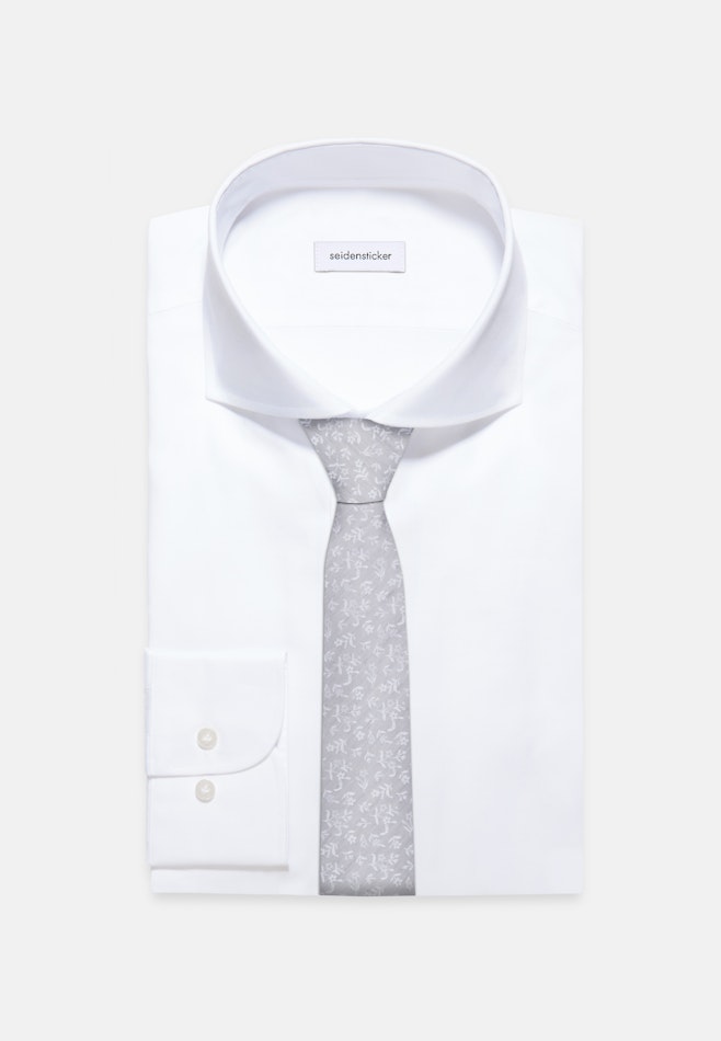 Large (7cm) cravate Petit motif dans Gris | Boutique en ligne Seidensticker