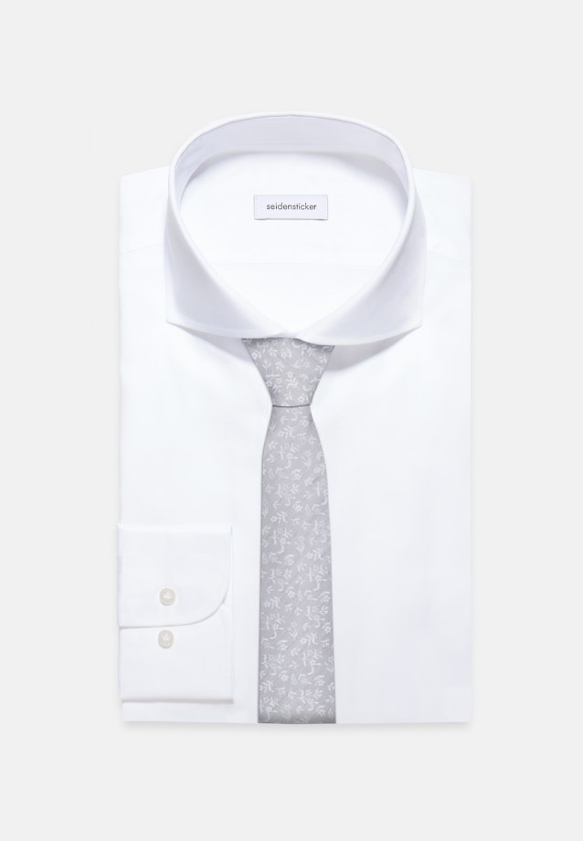 Breit (7cm) Krawatte Kleinmuster in Grau |  Seidensticker Onlineshop