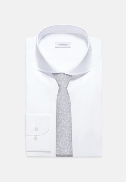 Large (7cm) Tie Small pattern in Grey |  Seidensticker Onlineshop