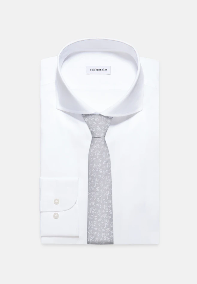 Large (7cm) Tie Small pattern in Grey | Seidensticker online shop