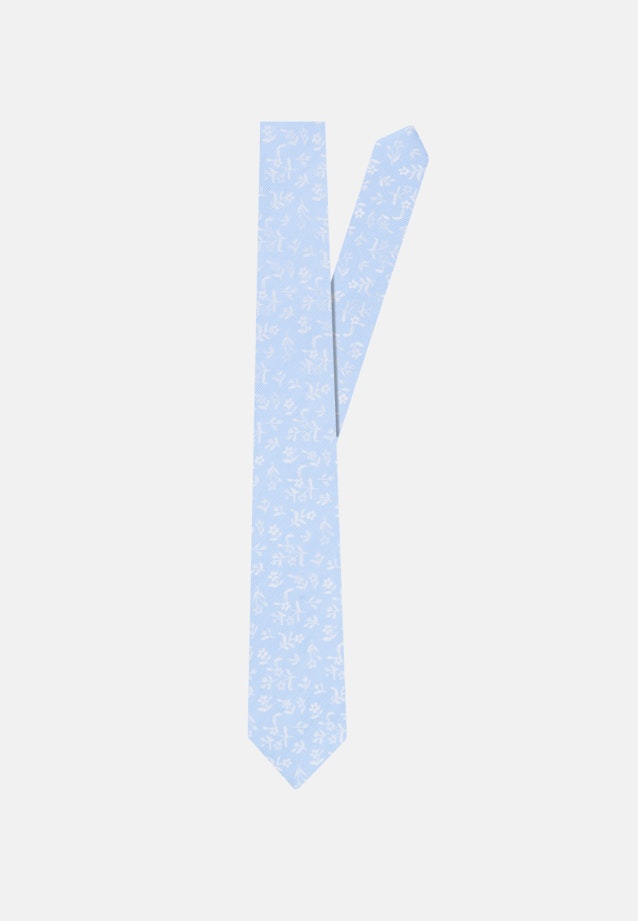 Breit (7cm) Krawatte Kleinmuster in Mittelblau |  Seidensticker Onlineshop