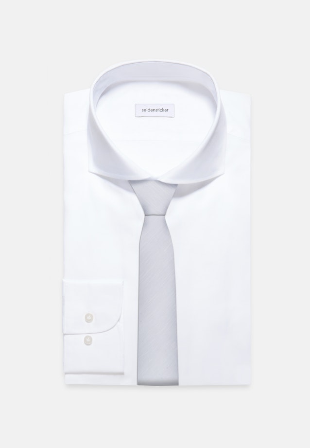 Breit (7cm) Krawatte Uni in Grau |  Seidensticker Onlineshop