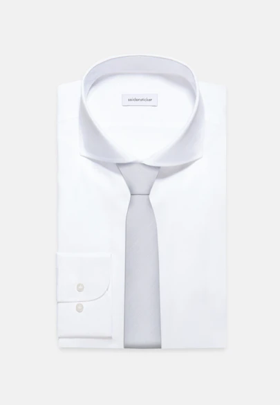 Large (7cm) Tie Uni in Grey |  Seidensticker Onlineshop