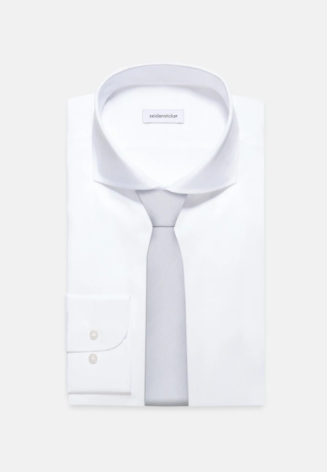 Large (7cm) Tie Uni in Grey |  Seidensticker Onlineshop