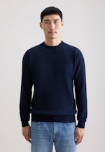 Regular Pullover Uni in Dunkelblau |  Seidensticker Onlineshop