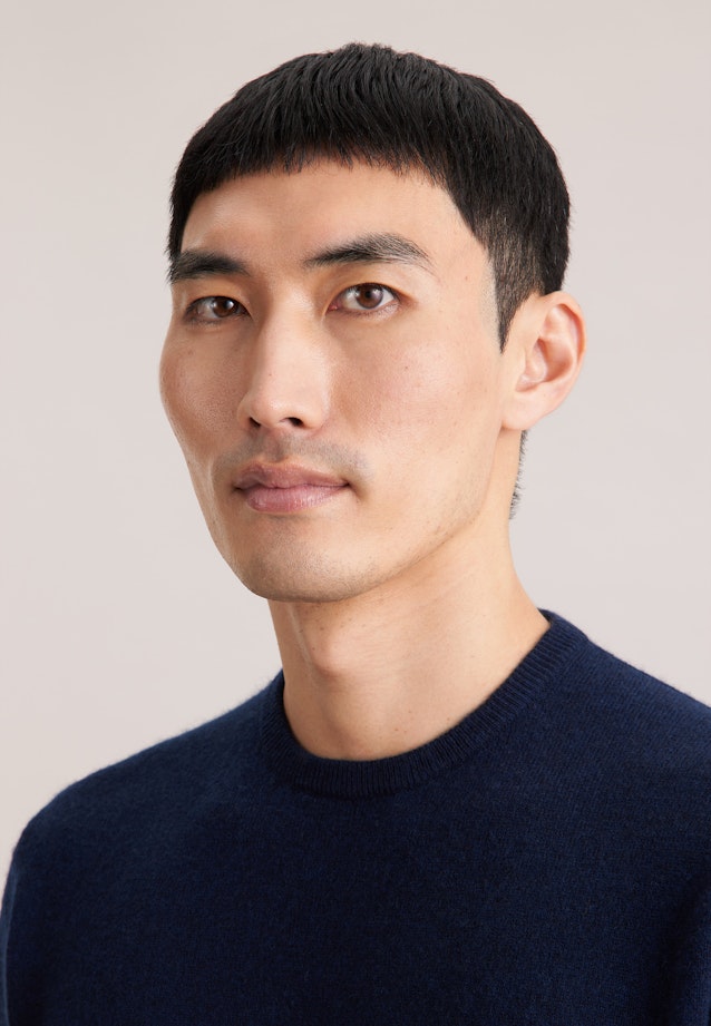 Pullover Uni in Dunkelblau |  Seidensticker Onlineshop