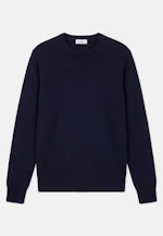 Regular Pull-over Uni in Bleu Foncé |  Seidensticker Onlineshop