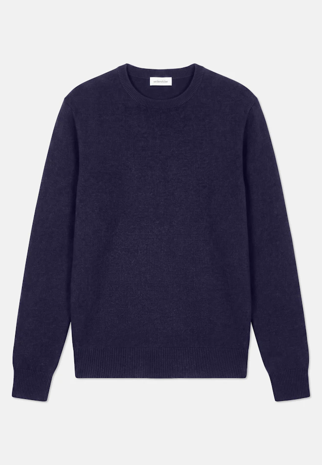 Regular Pullover Uni in Dunkelblau | Seidensticker Onlineshop