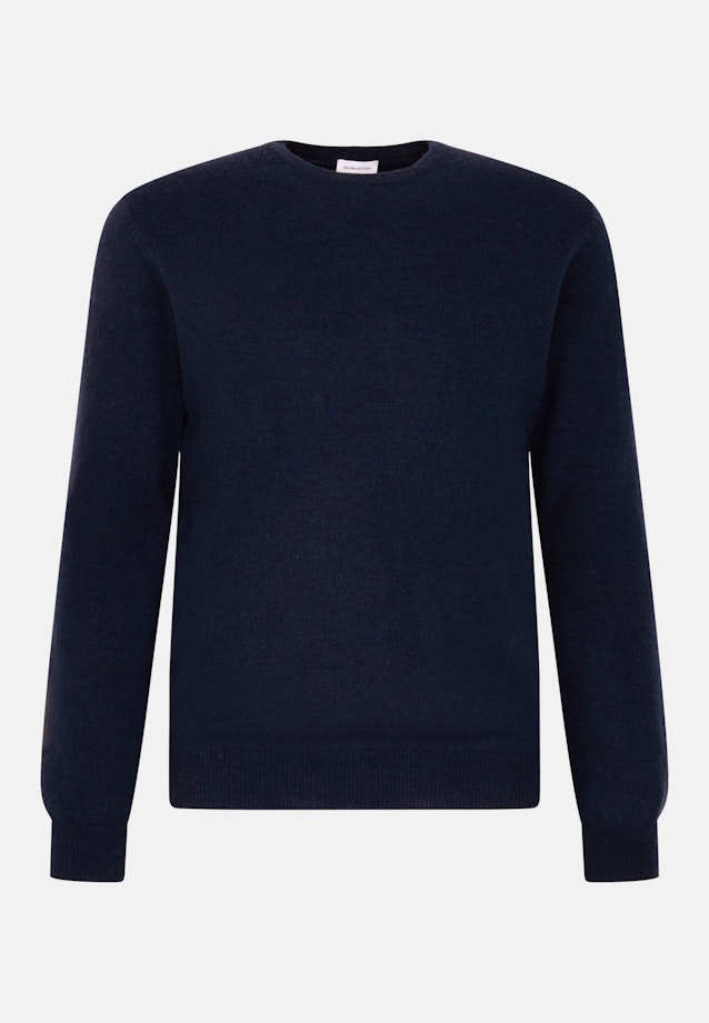 Regular Pullover Uni in Dunkelblau |  Seidensticker Onlineshop