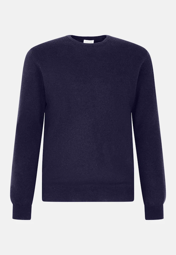 Regular Pullover Uni in Dunkelblau |  Seidensticker Onlineshop