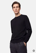 Regular Pullover Uni in Schwarz |  Seidensticker Onlineshop