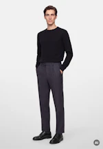 Regular Pullover Uni in Schwarz |  Seidensticker Onlineshop