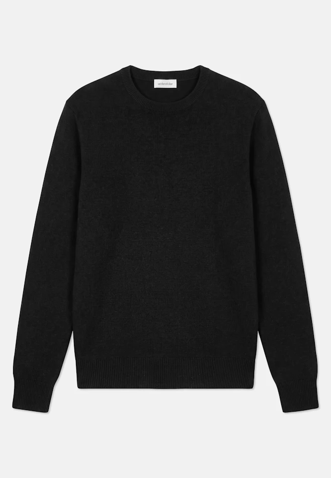 Regular Pullover Uni in Schwarz | Seidensticker Onlineshop