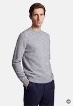 Regular Pullover Uni in Grau |  Seidensticker Onlineshop