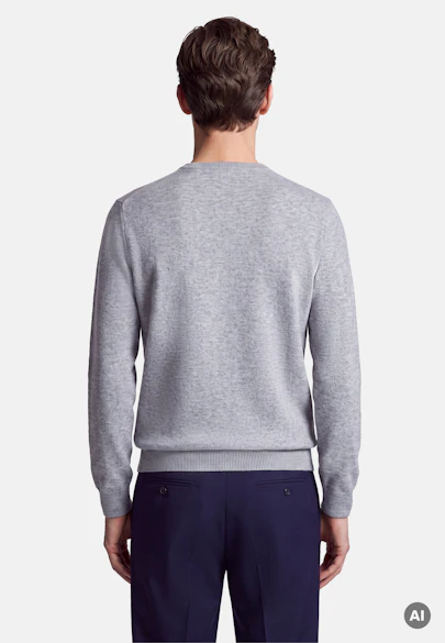 Regular Pullover Uni in Grau |  Seidensticker Onlineshop
