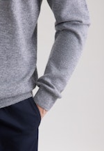 Regular Pull-over Uni in Gris |  Seidensticker Onlineshop