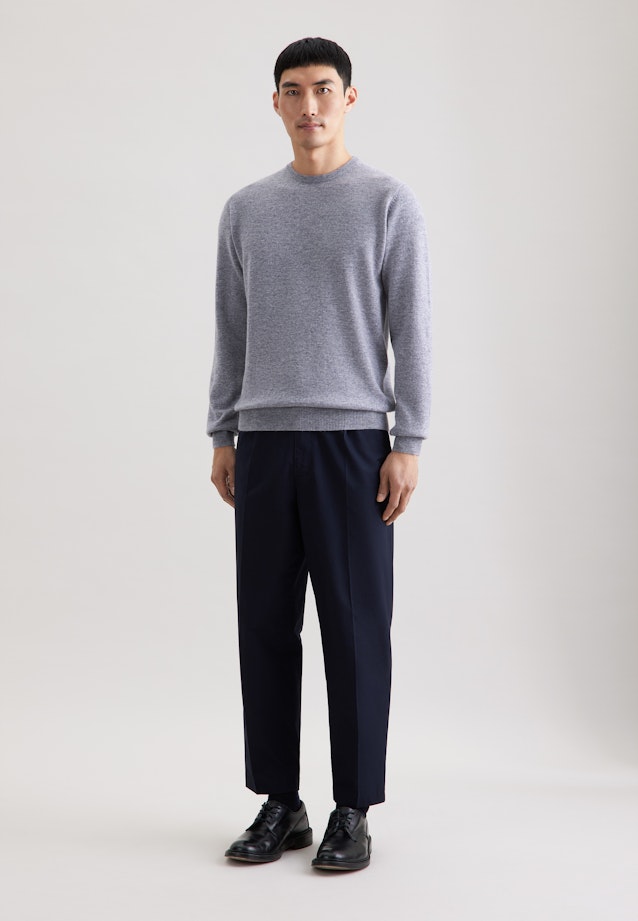 Regular Pull-over Uni in Gris |  Seidensticker Onlineshop