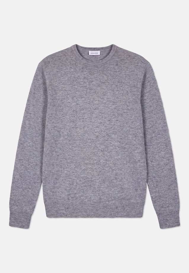 Regular Pullover Uni in Grau |  Seidensticker Onlineshop