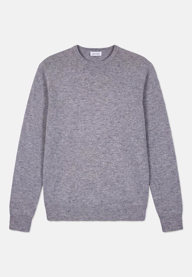 Regular Pullover Uni in Grau | Seidensticker Onlineshop