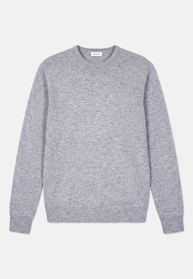 Regular Pullover Uni in Grau |  Seidensticker Onlineshop