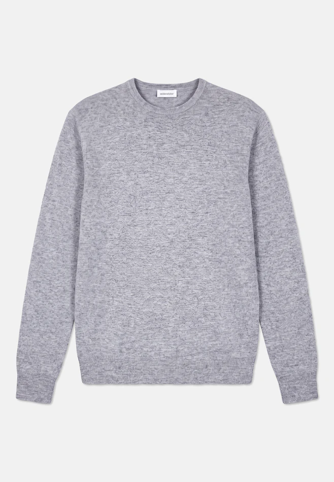 Regular Pullover Uni in Grau | Seidensticker Onlineshop