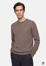 Regular Pullover Uni in Beige |  Seidensticker Onlineshop