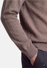 Regular Pullover Uni in Beige |  Seidensticker Onlineshop