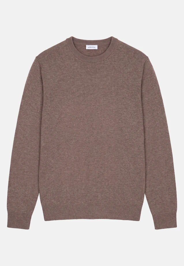 Regular Pullover Uni in Beige |  Seidensticker Onlineshop