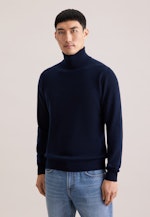 Regular Pullover Uni in Dunkelblau |  Seidensticker Onlineshop