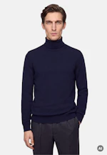Regular Pullover Uni in Dunkelblau |  Seidensticker Onlineshop