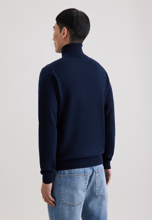 Regular Pullover Uni in Dunkelblau |  Seidensticker Onlineshop