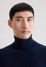 Regular Pullover Uni in Dunkelblau |  Seidensticker Onlineshop