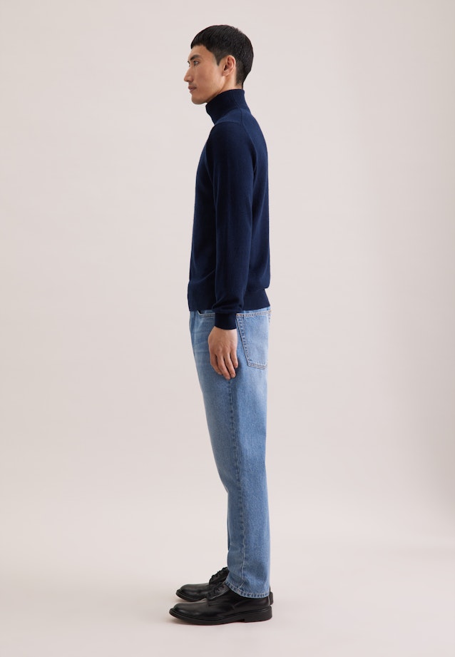 Regular Pullover Uni in Dunkelblau |  Seidensticker Onlineshop