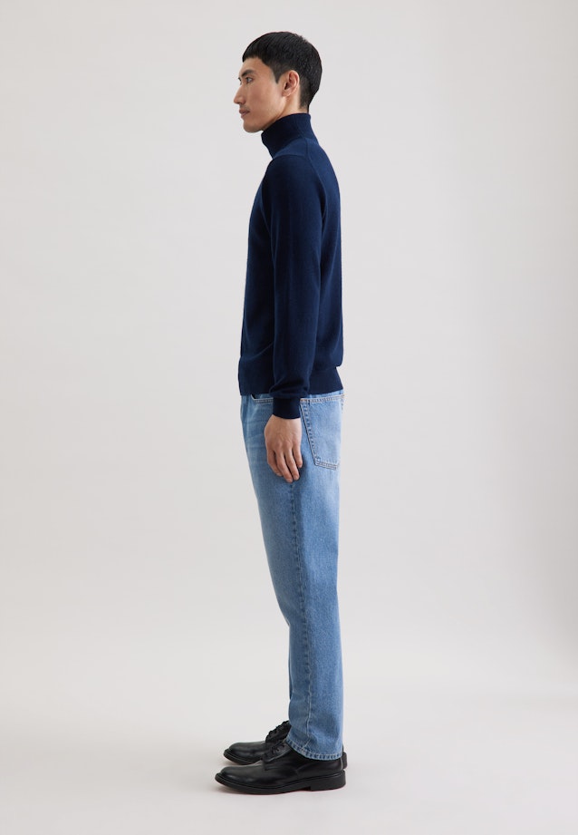 Turtleneck Pullover Uni in Dunkelblau |  Seidensticker Onlineshop