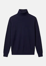 Regular Pull-over Uni in Bleu Foncé |  Seidensticker Onlineshop